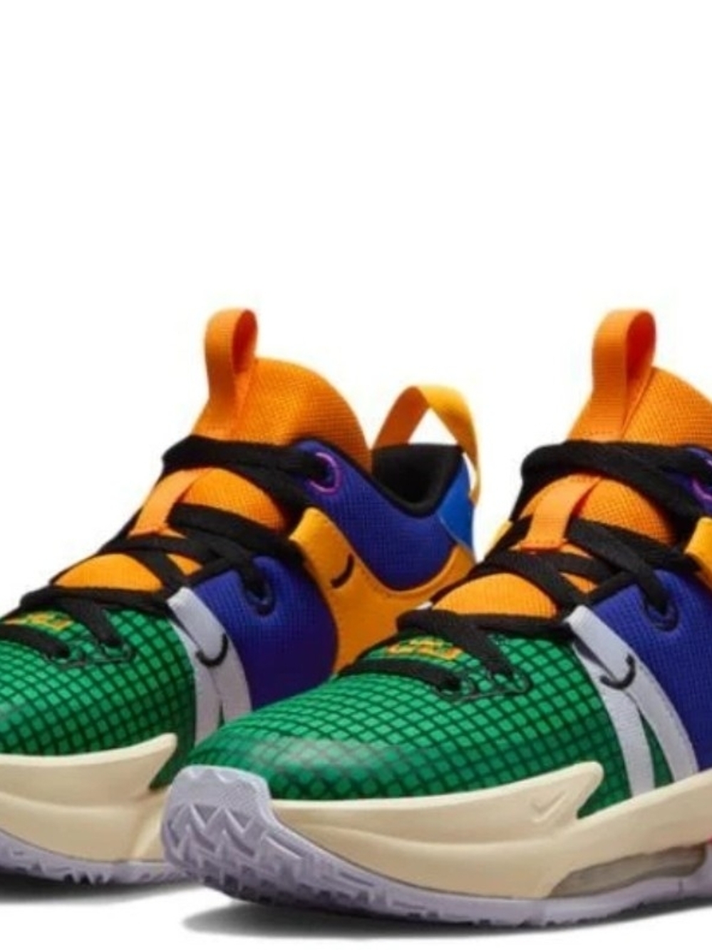 Nike Kids Colorblock Sneakers - Green/Orange/Blue/Purple